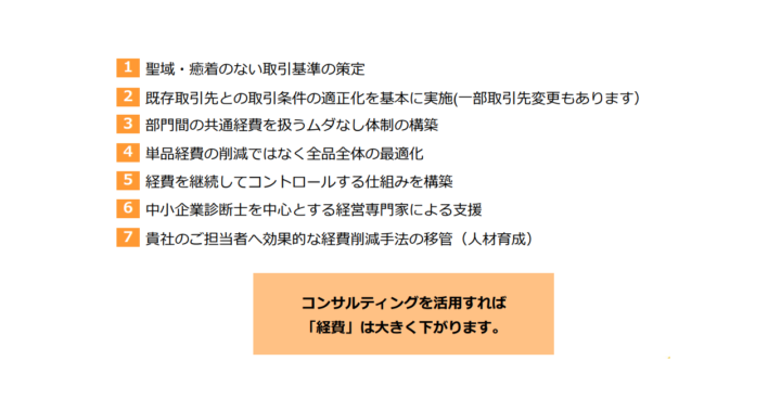 経費適正化コンサルティング